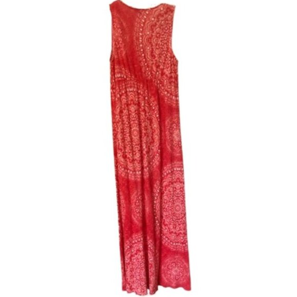 Tommy Bahama 'Dahlia Medallion' Soft Linen Maxi Dress - Reds/Pinks/White - M - Picture 6 of 12